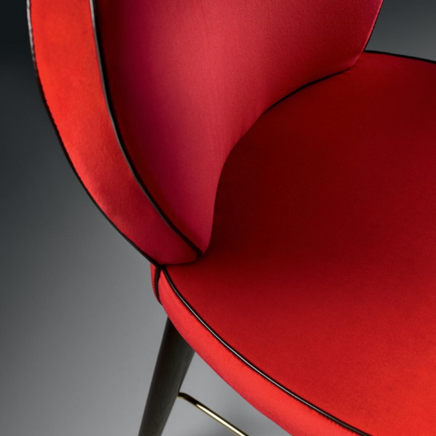Olivia red bar stool