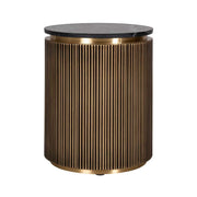 Side table with a polygonal design