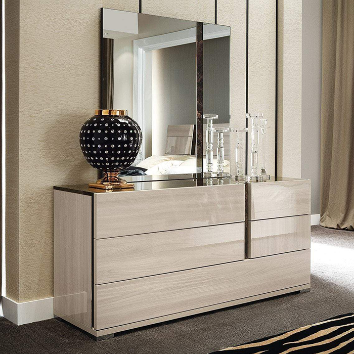 Light Elm Elegance Bedroom
