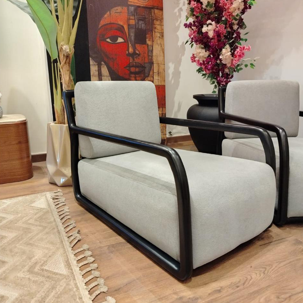 Modern lounge chair featuring
