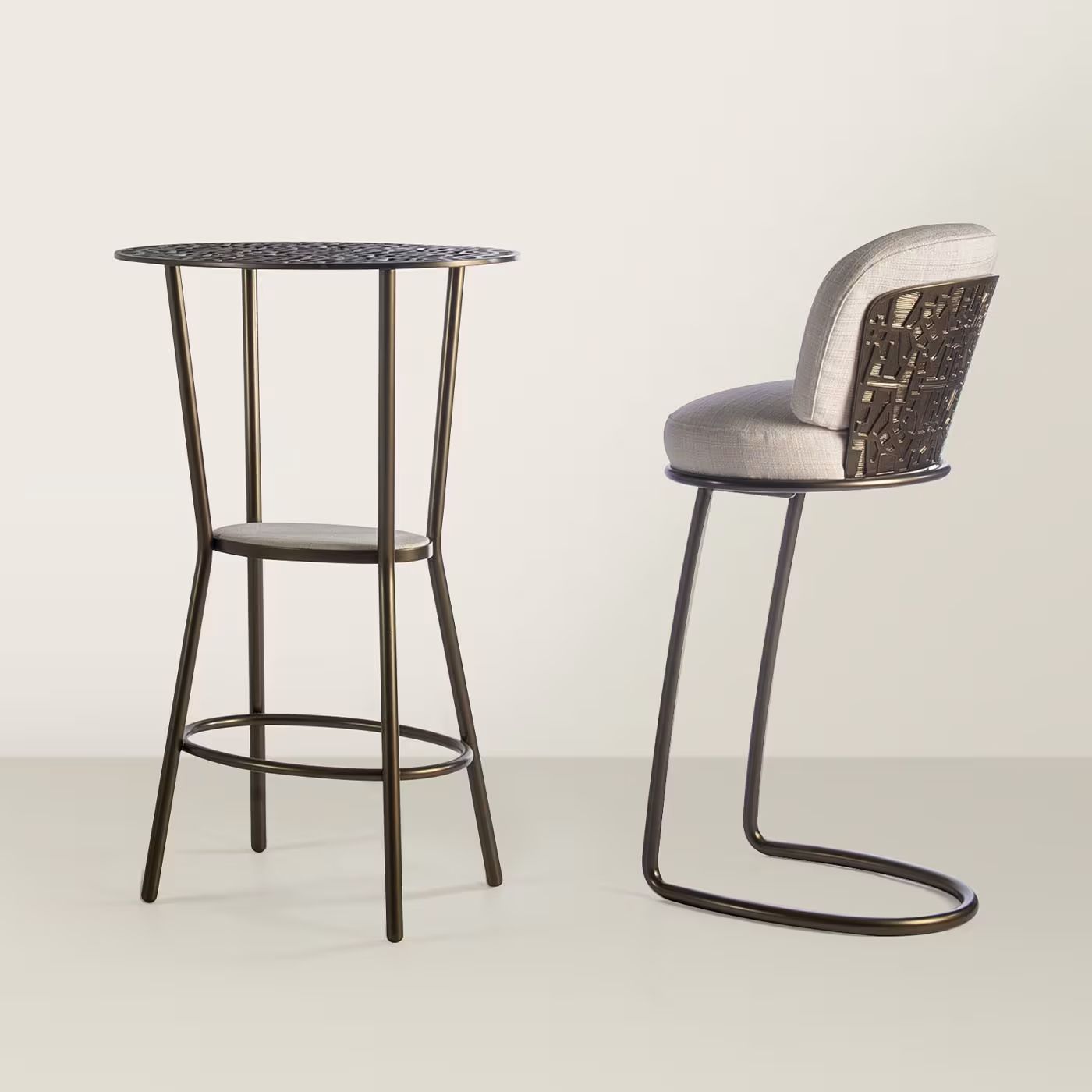 white stool