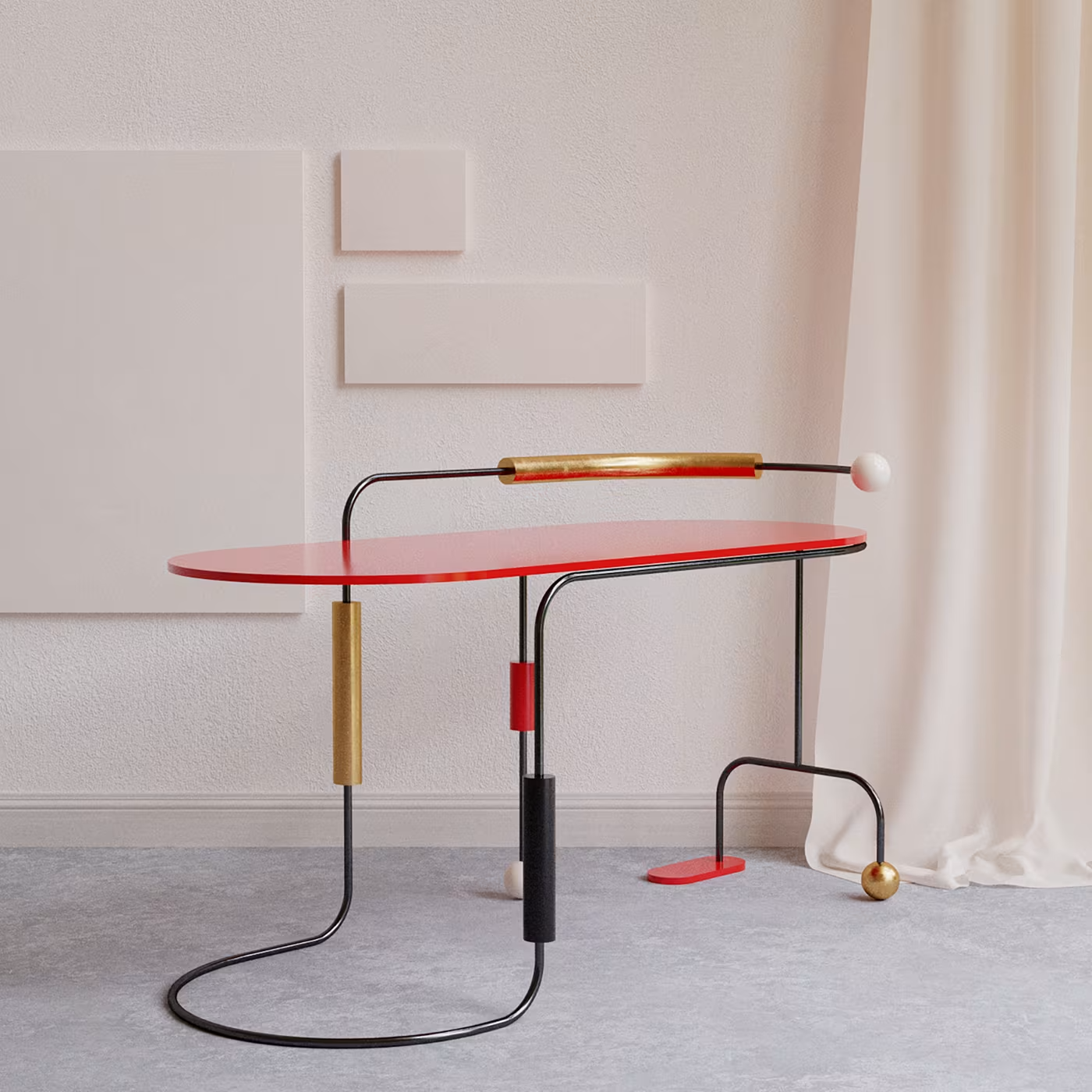 Morse polychrome desk