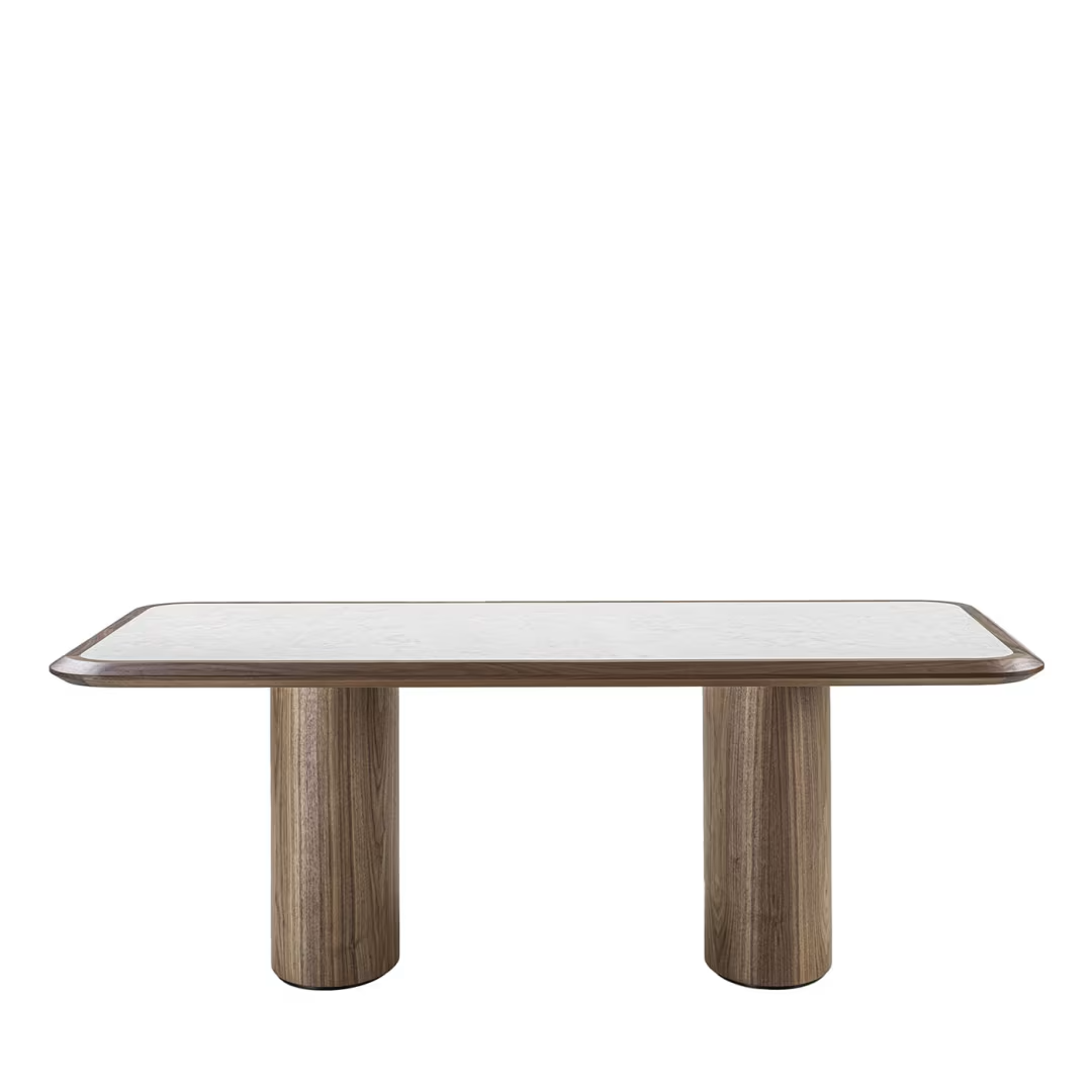 Diamante recta dining table