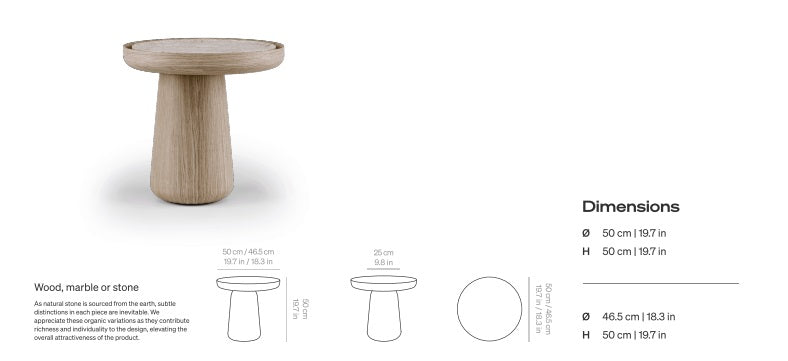 Sahra | Travertine & Solid Wood Table Set