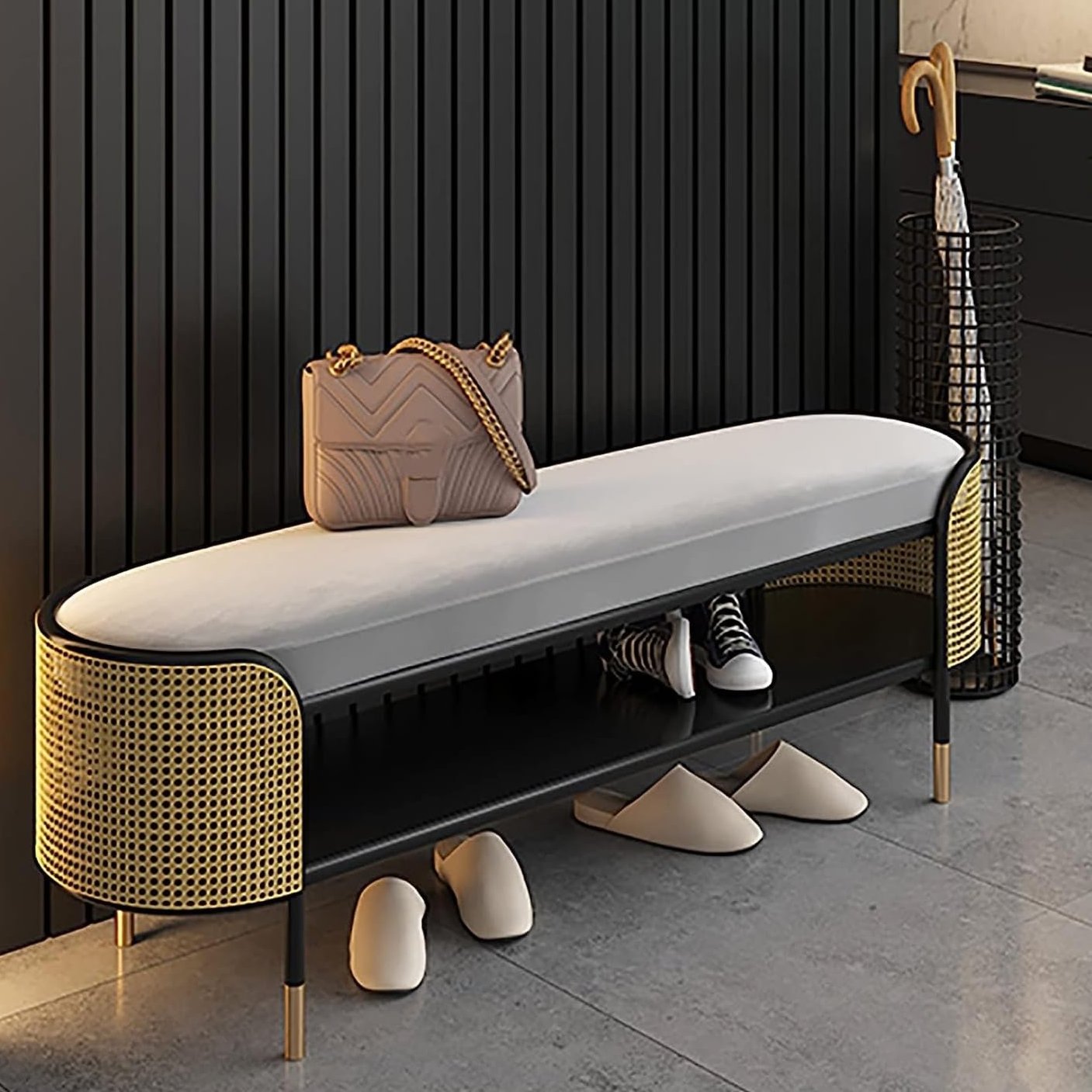 Mos bench with cushion
