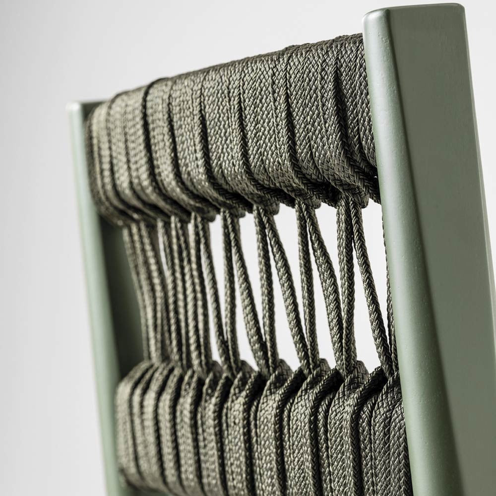 Julie dark green stool with upholstered seat