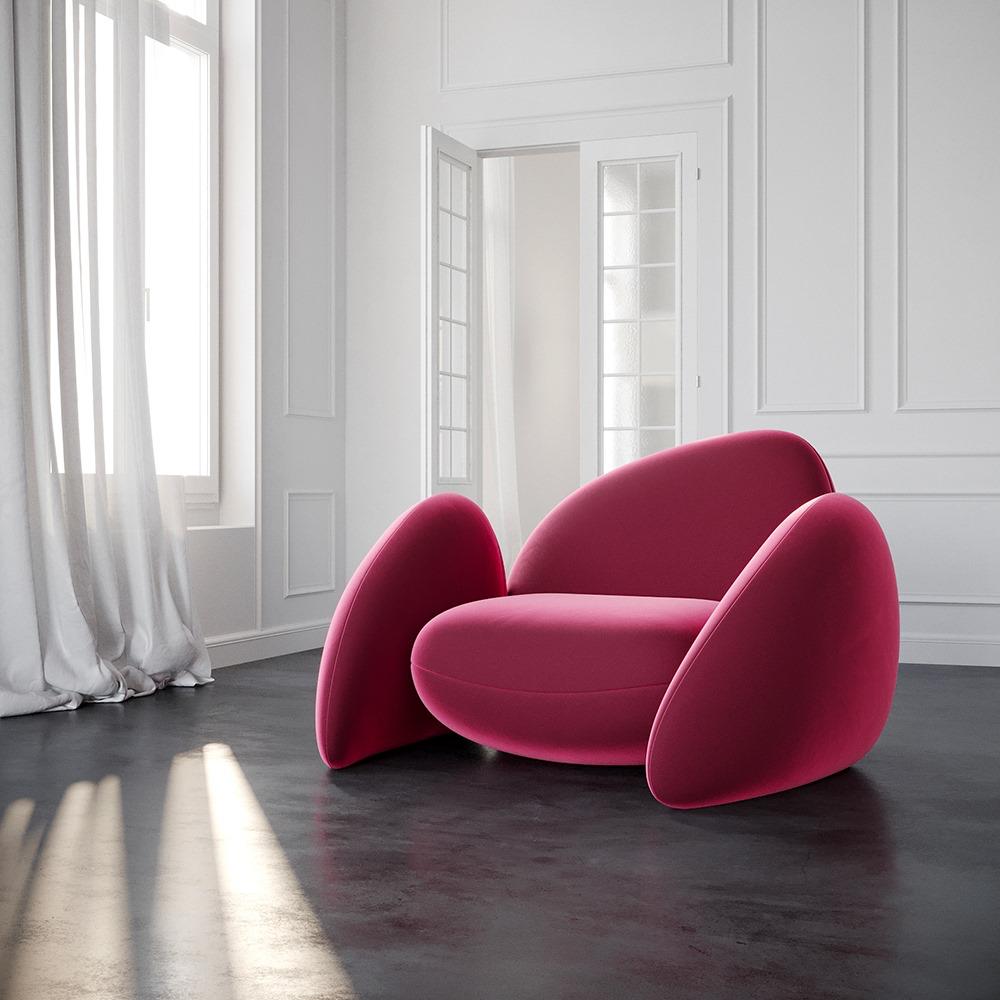 Single sofa with comfortable design