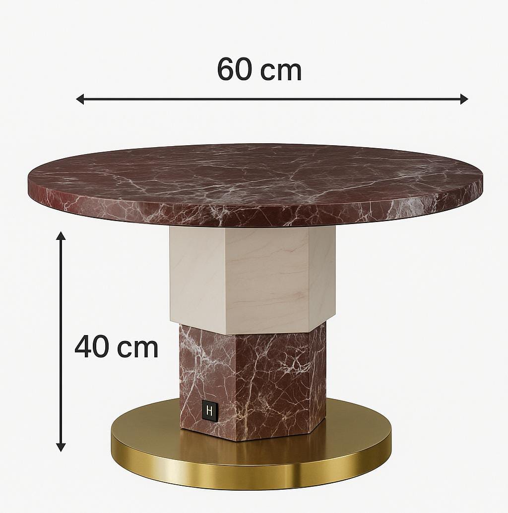 Round Natural Marble table
