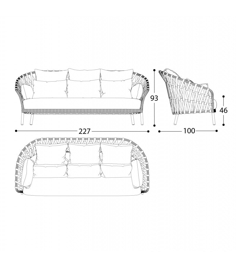 Cocooning Woven Sofa