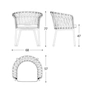 Floral Cross outdoor Armchair