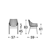 Soft-Grid Lounge Dining Chair