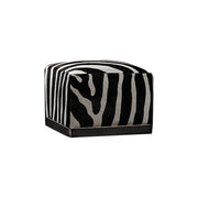 Zebra Luxe Pouf