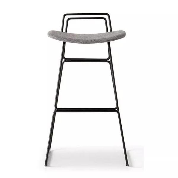 Sketch bar stool with backrest