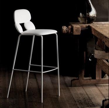 Nube red bar stool