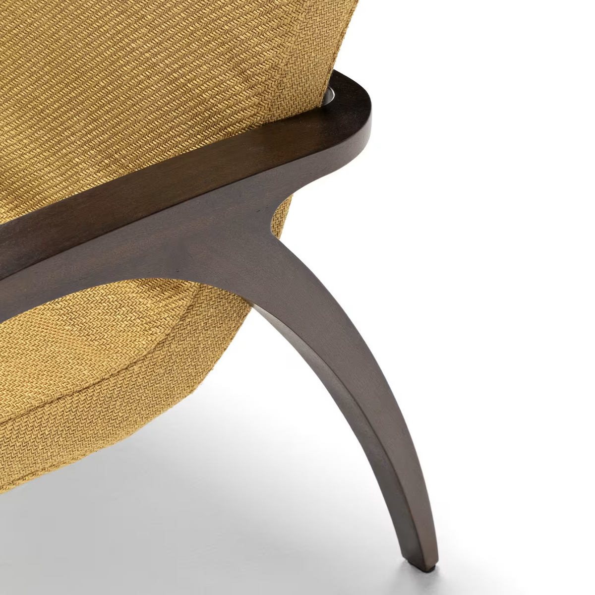 ginger and brown armchair