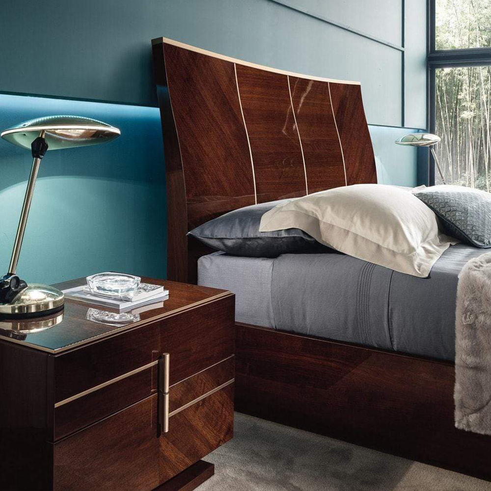 Luxury Coffee Walnut Bedroom