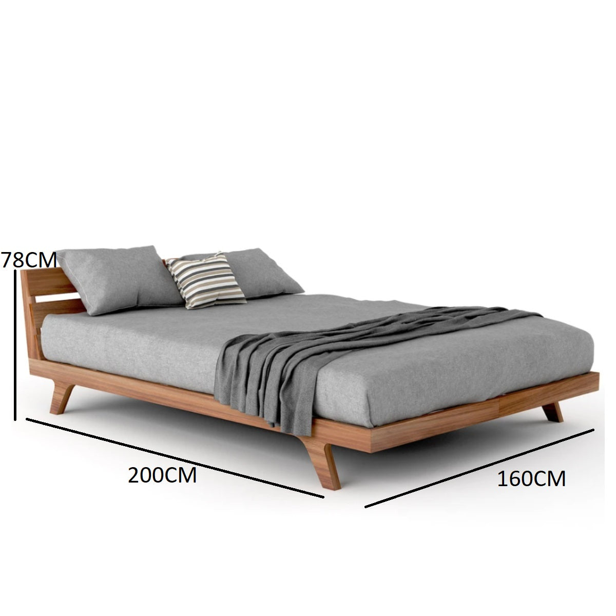 سرير خشبي فاخر