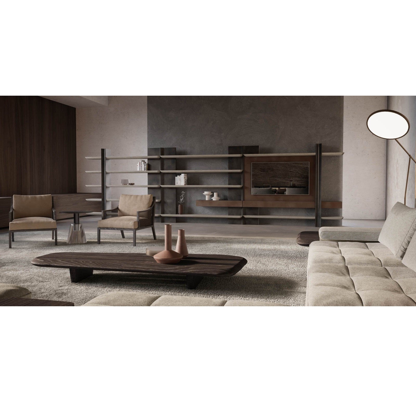 Luxury wall system for TV Unit