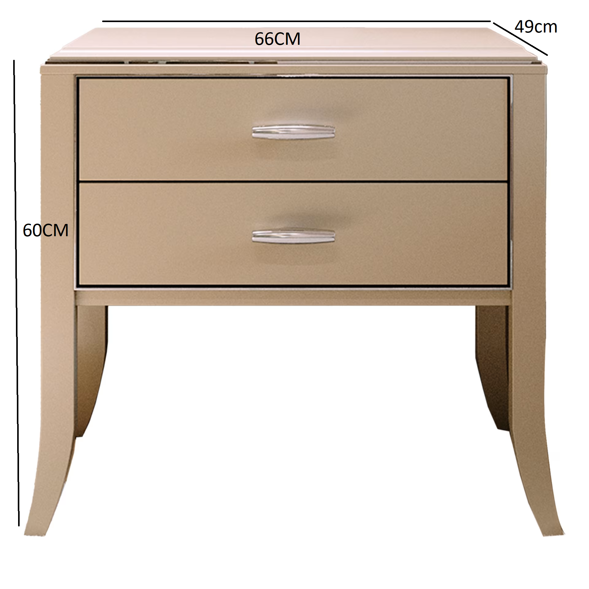 Relief nightstand