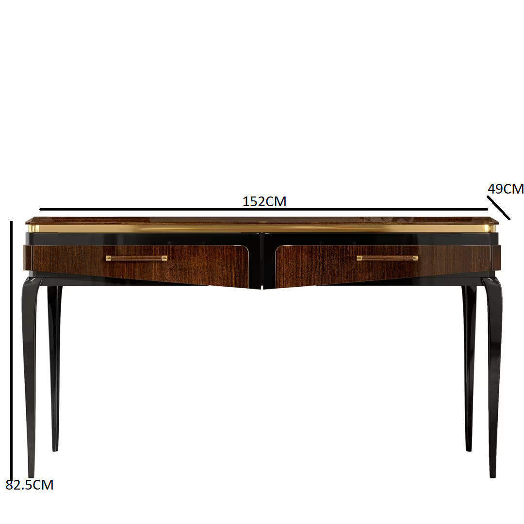 Victor 2-door brown console