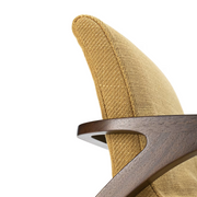 ginger and brown armchair