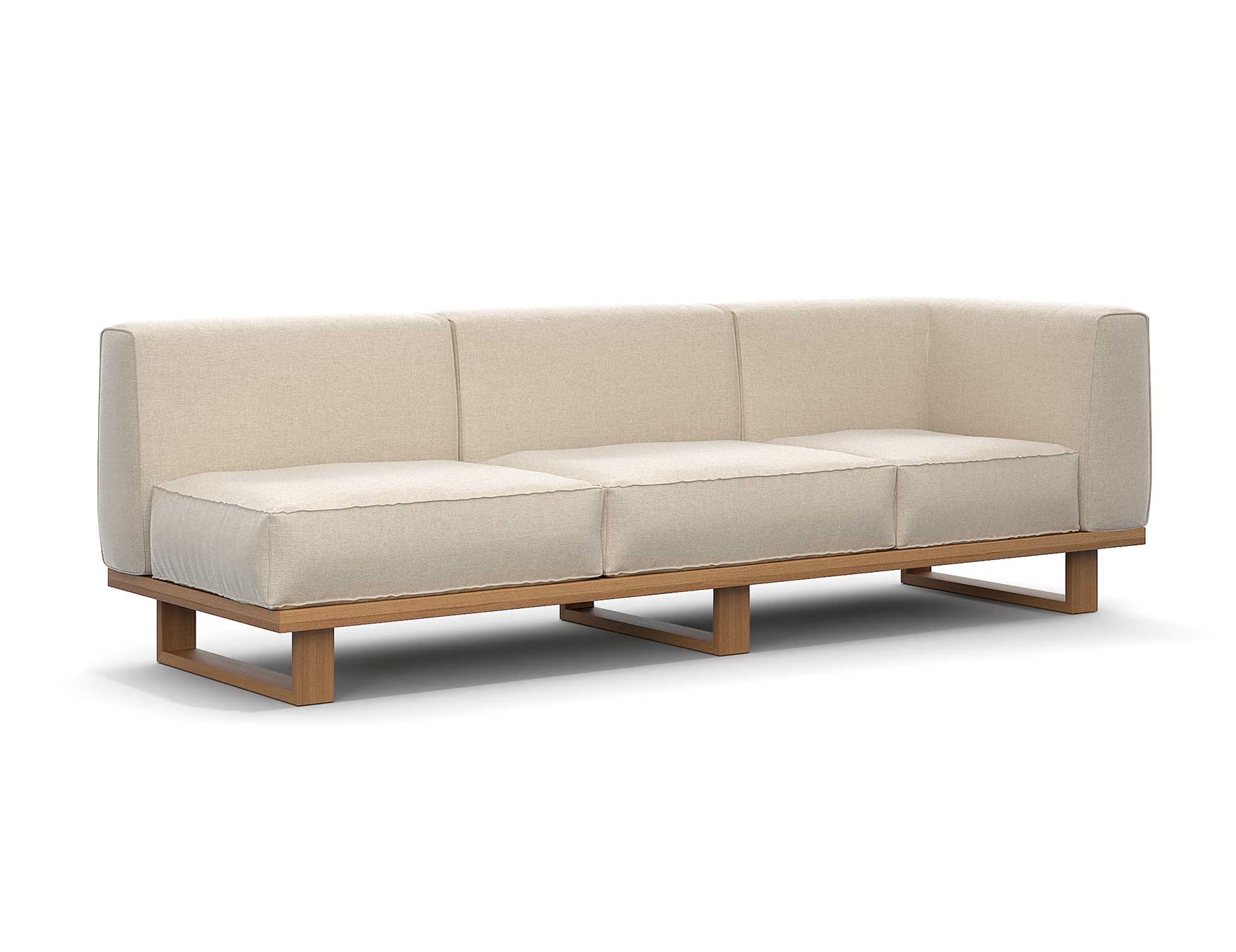 Modern 3-Seater Outdoor Corner Sofa