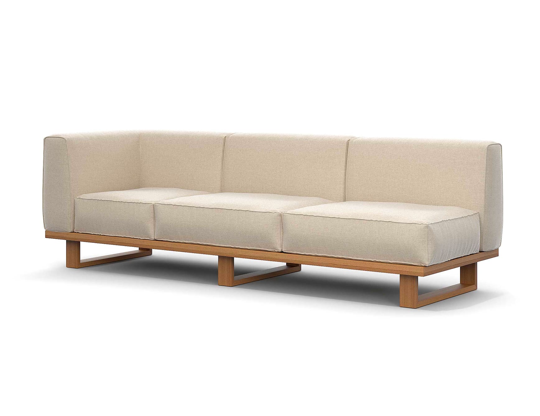 Modern 3-Seater Outdoor Corner Sofa