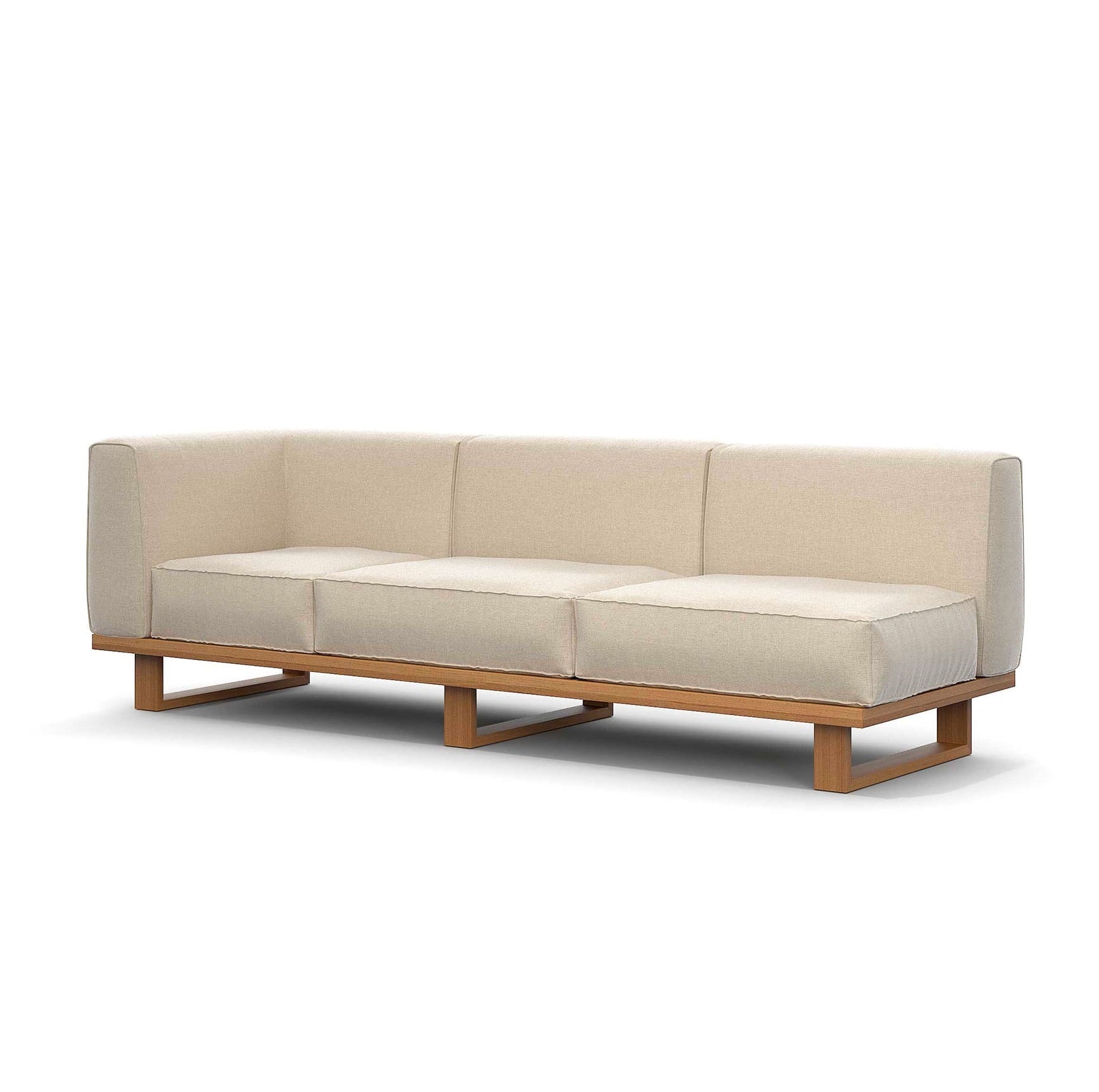 Modern 3-Seater Outdoor Corner Sofa