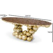 Black and Gold Dining Table