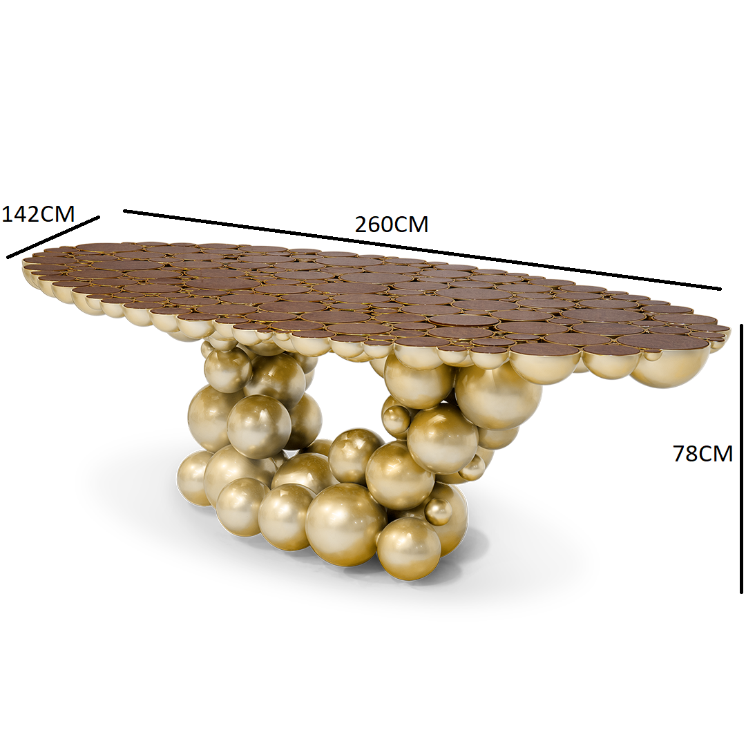 Black and Gold Dining Table