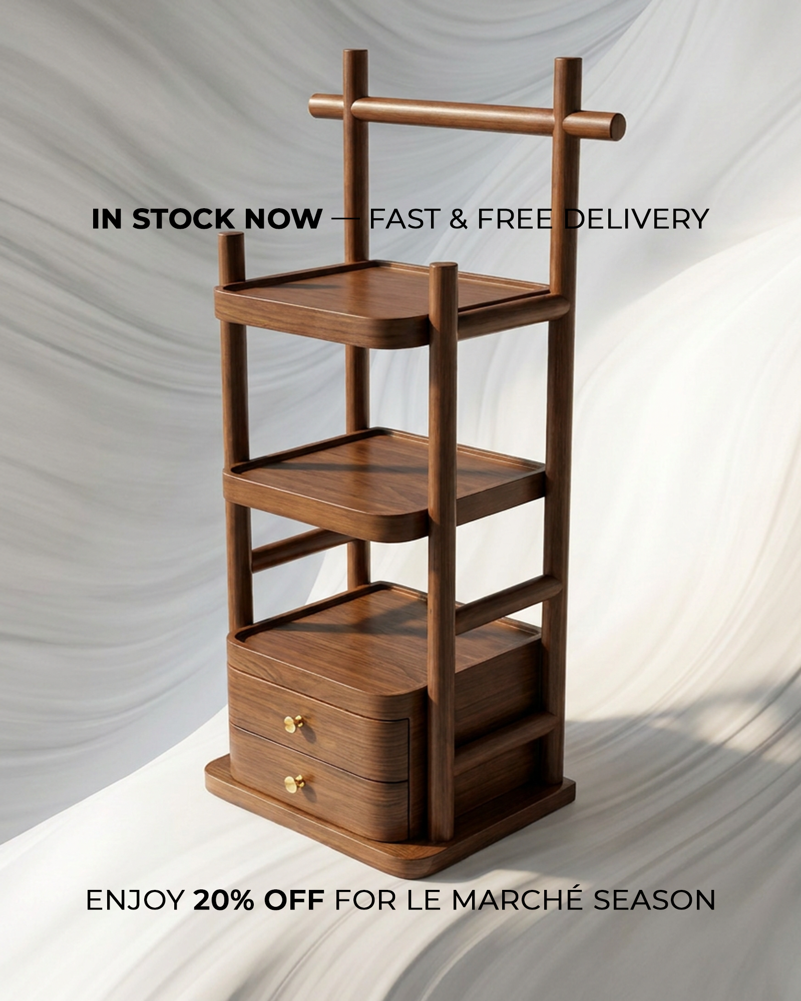 Wooden storage unit