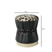 Zebra design pouf