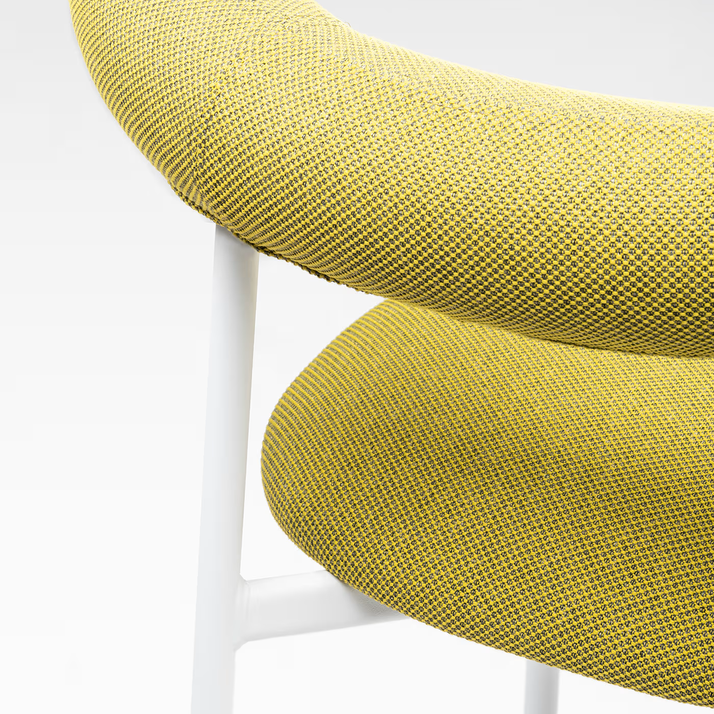 Pampa low lime green and white stool