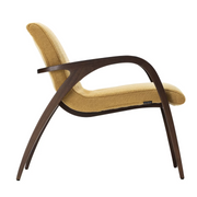 ginger and brown armchair