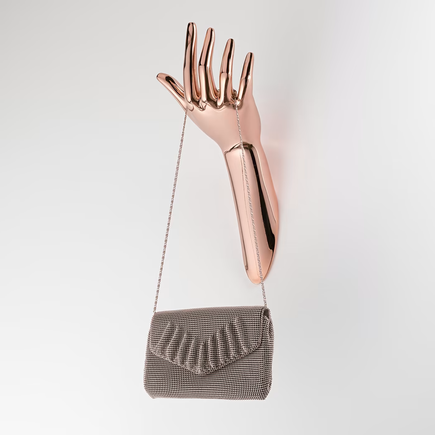 Human rose gold hanger
