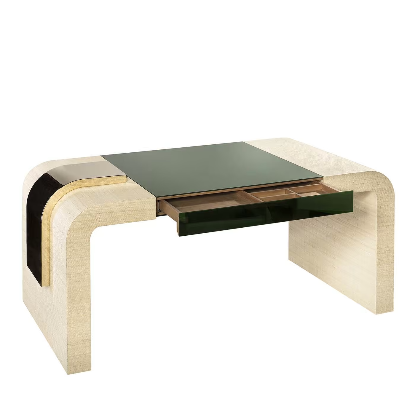 Green writing desk