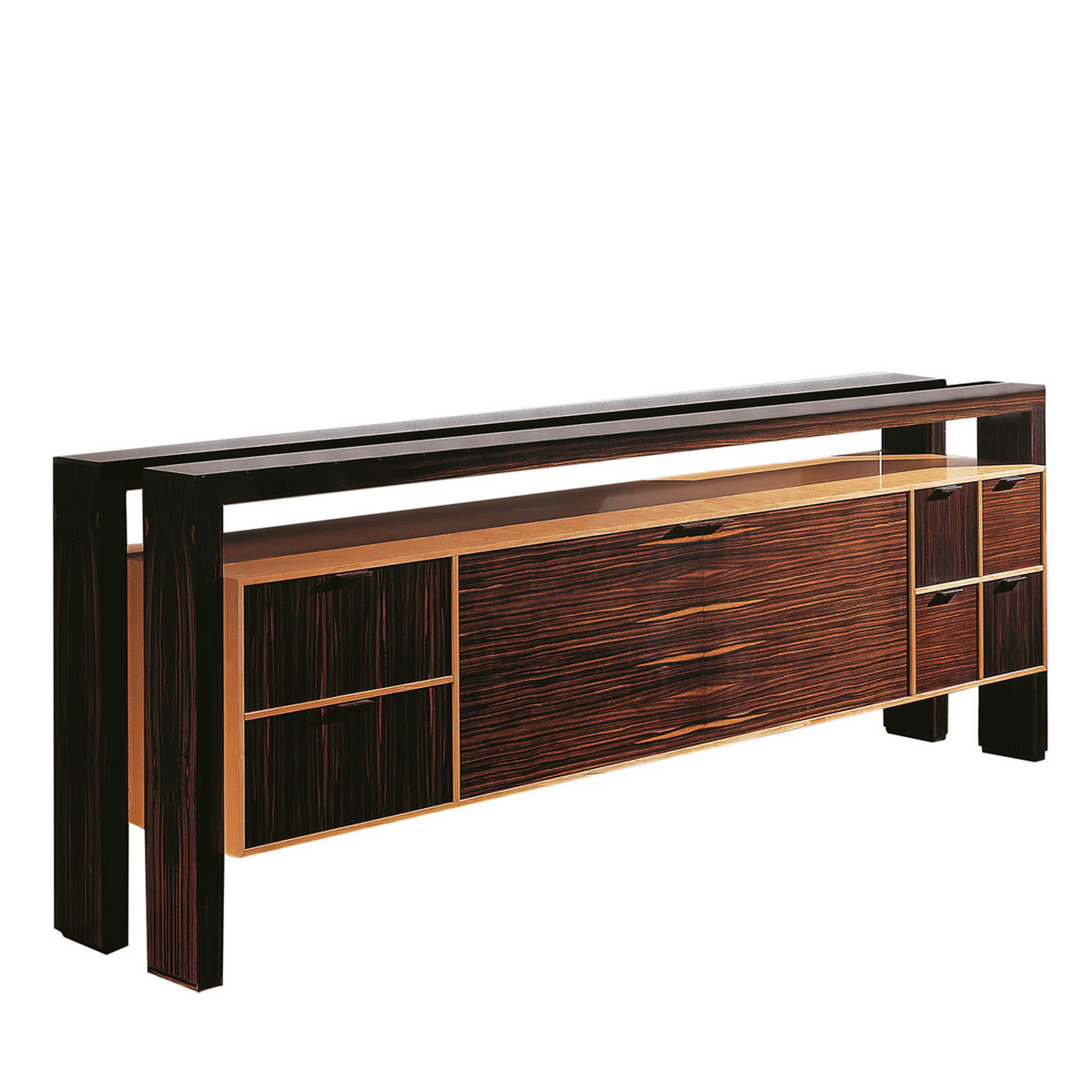 Cherry and ebony sideboard