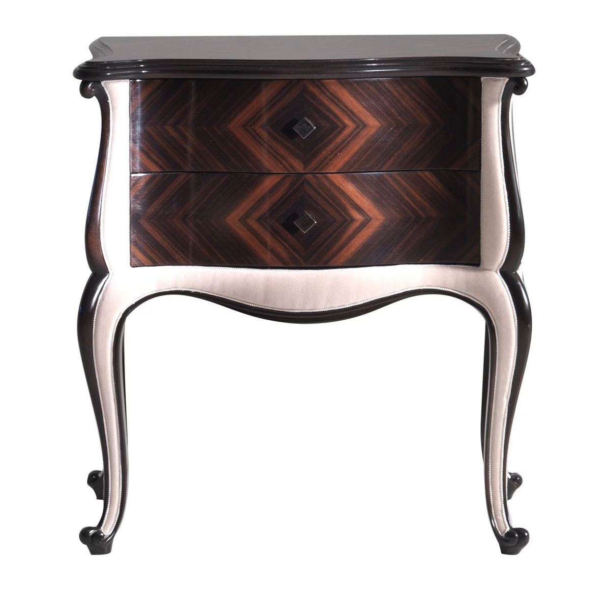 Ebony and cherry nightstand