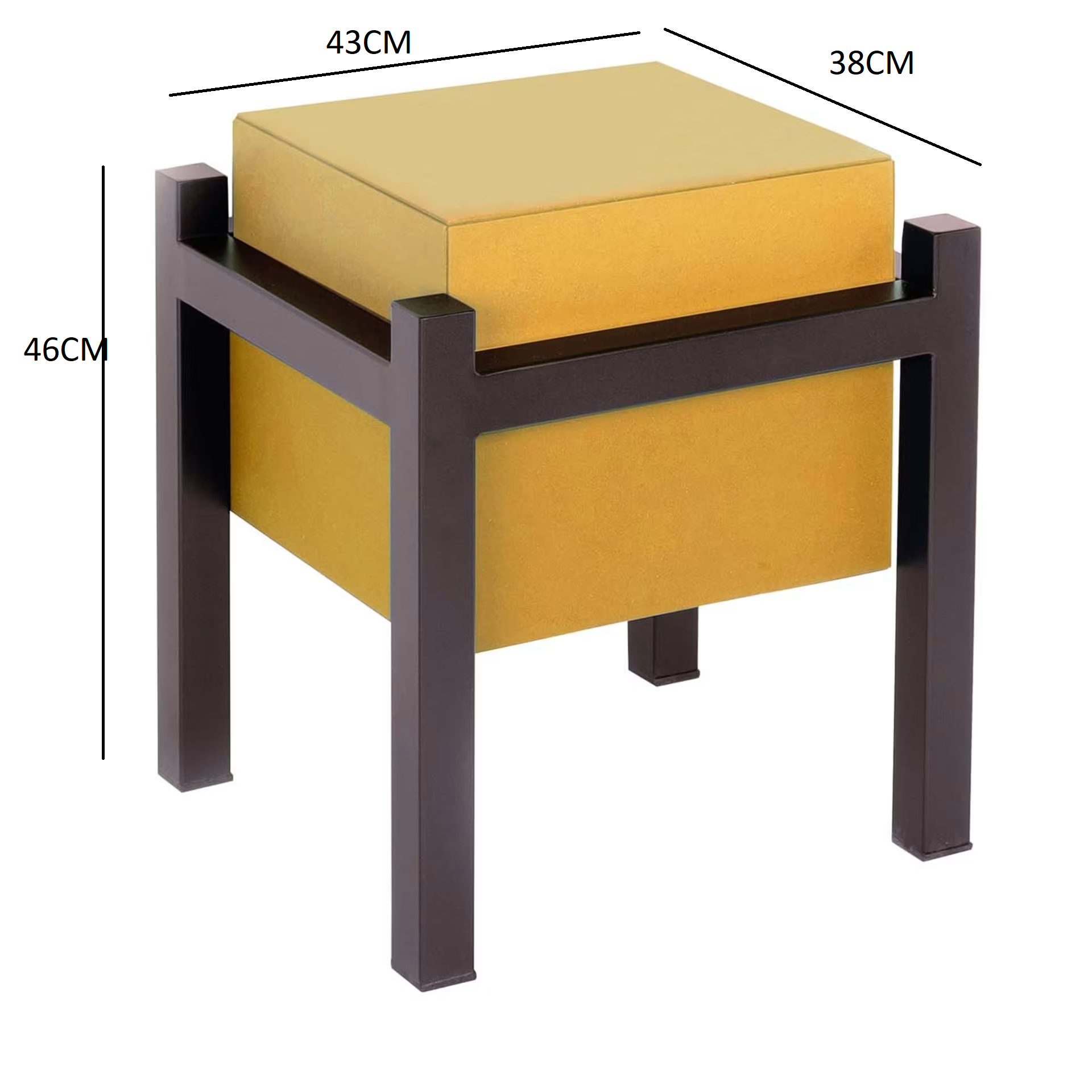 Palafitta bedside table yellow