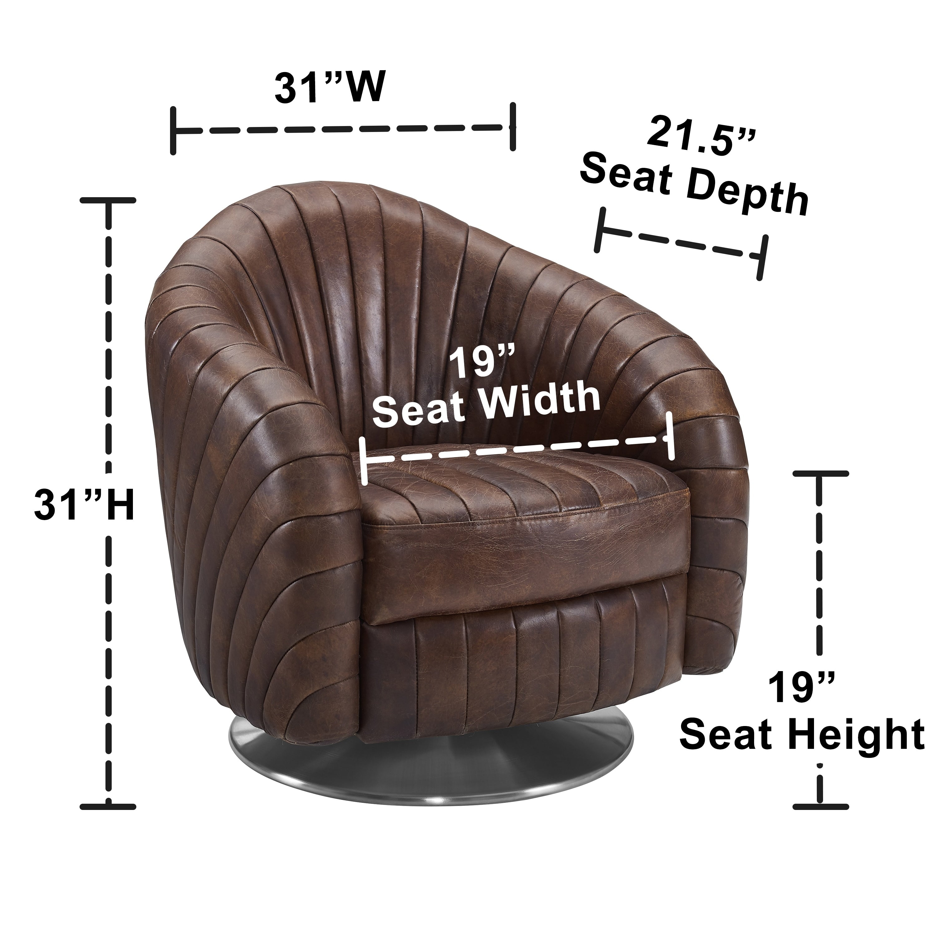 Distinctive leather chair