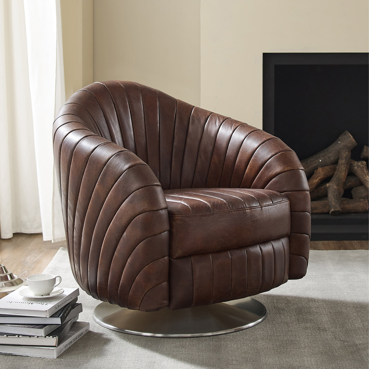 Distinctive leather chair