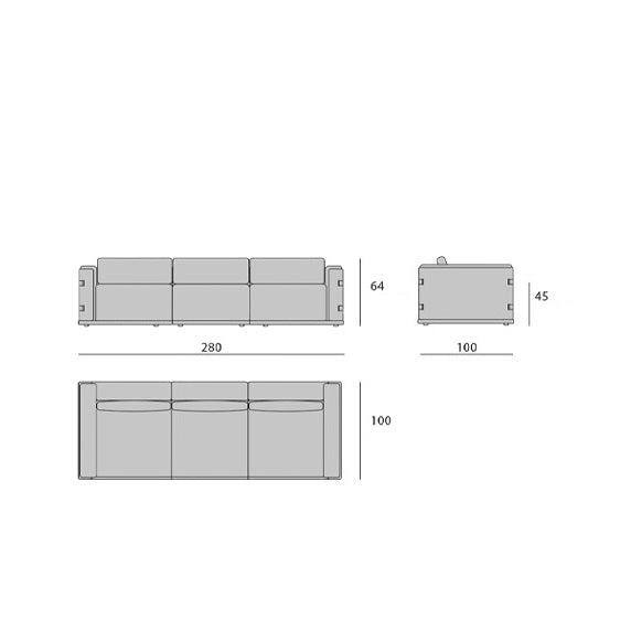 Modern Two-Seater Sofa Design