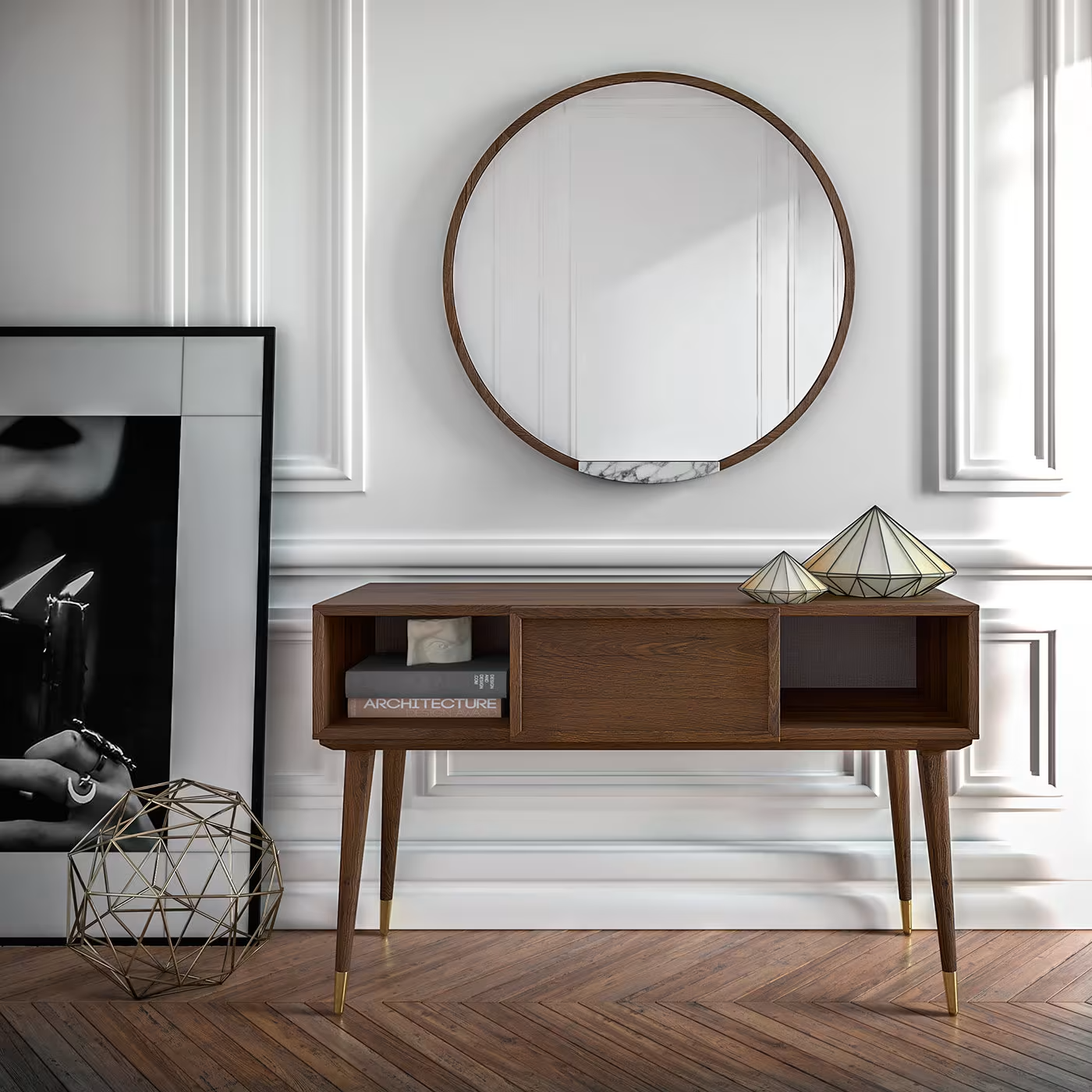 Coco console with drawer