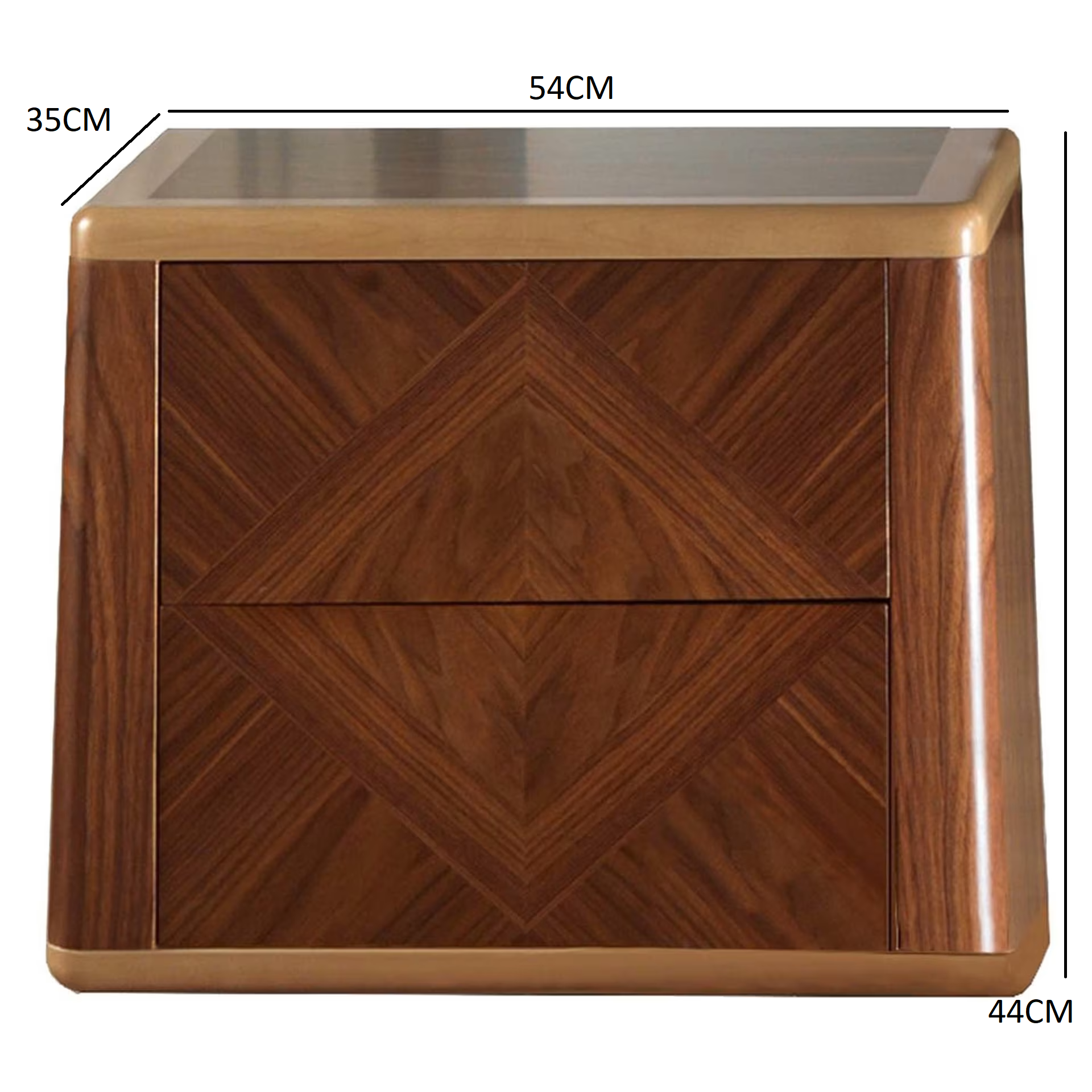 Desyo tall bedside table
