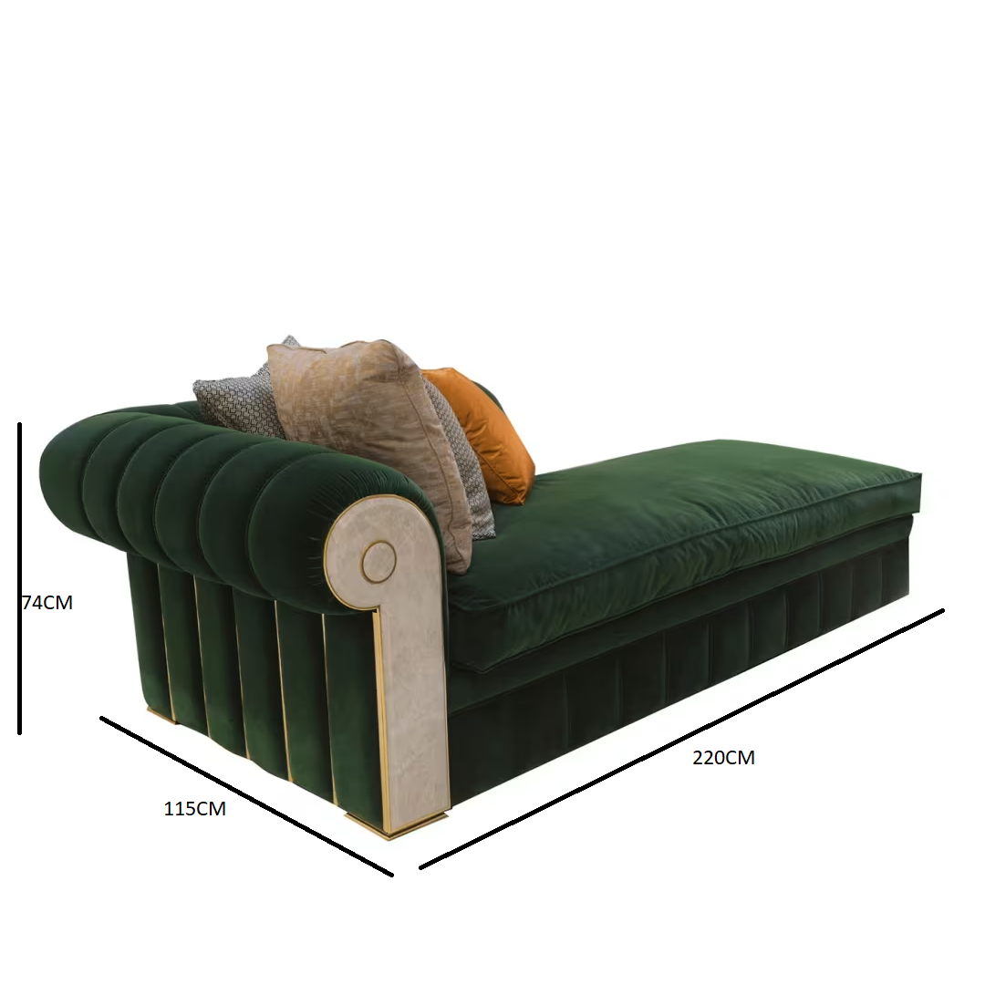 Contemporary classic chaise longue