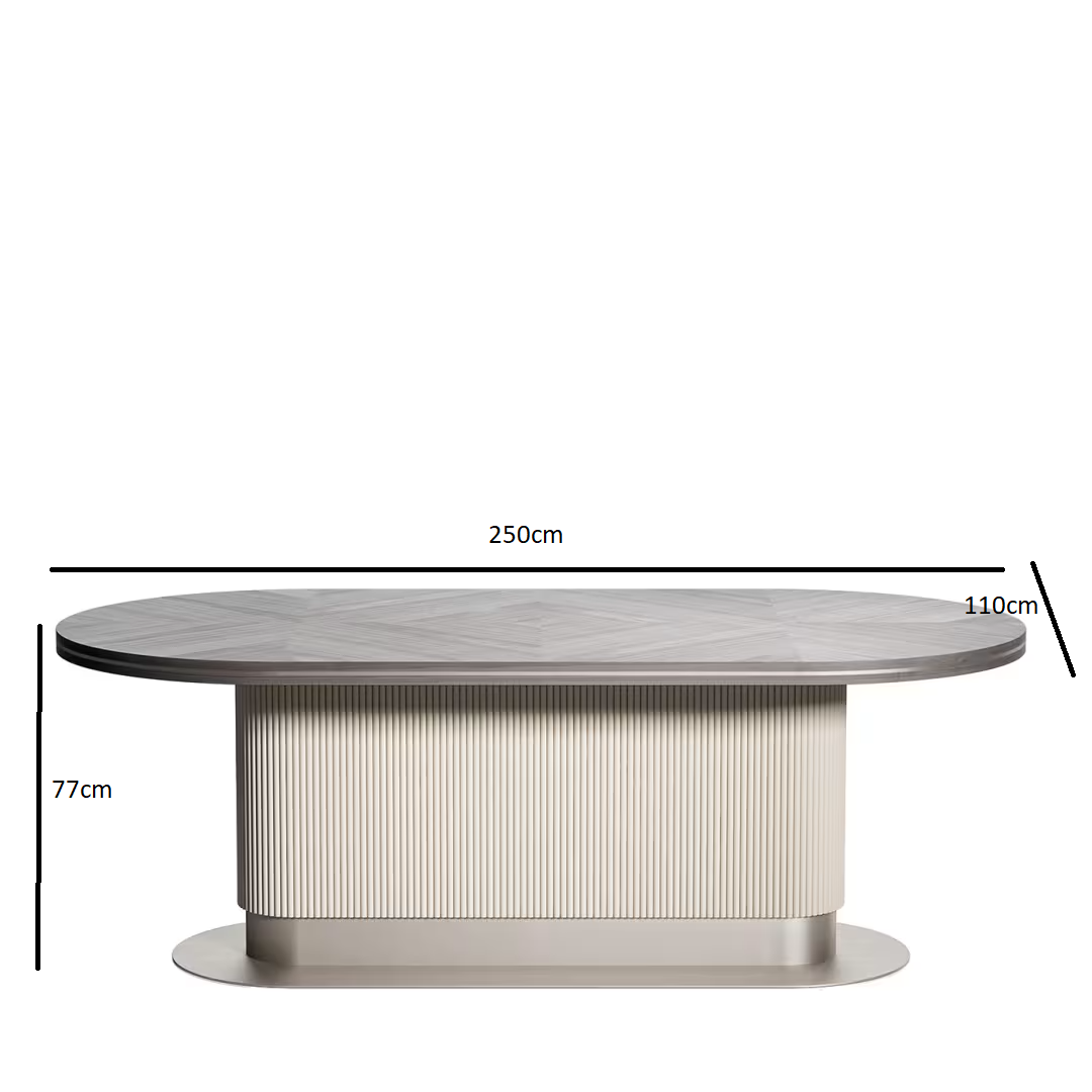 Cocoon oval dining table