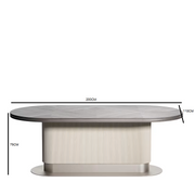 Cocoon oval dining table
