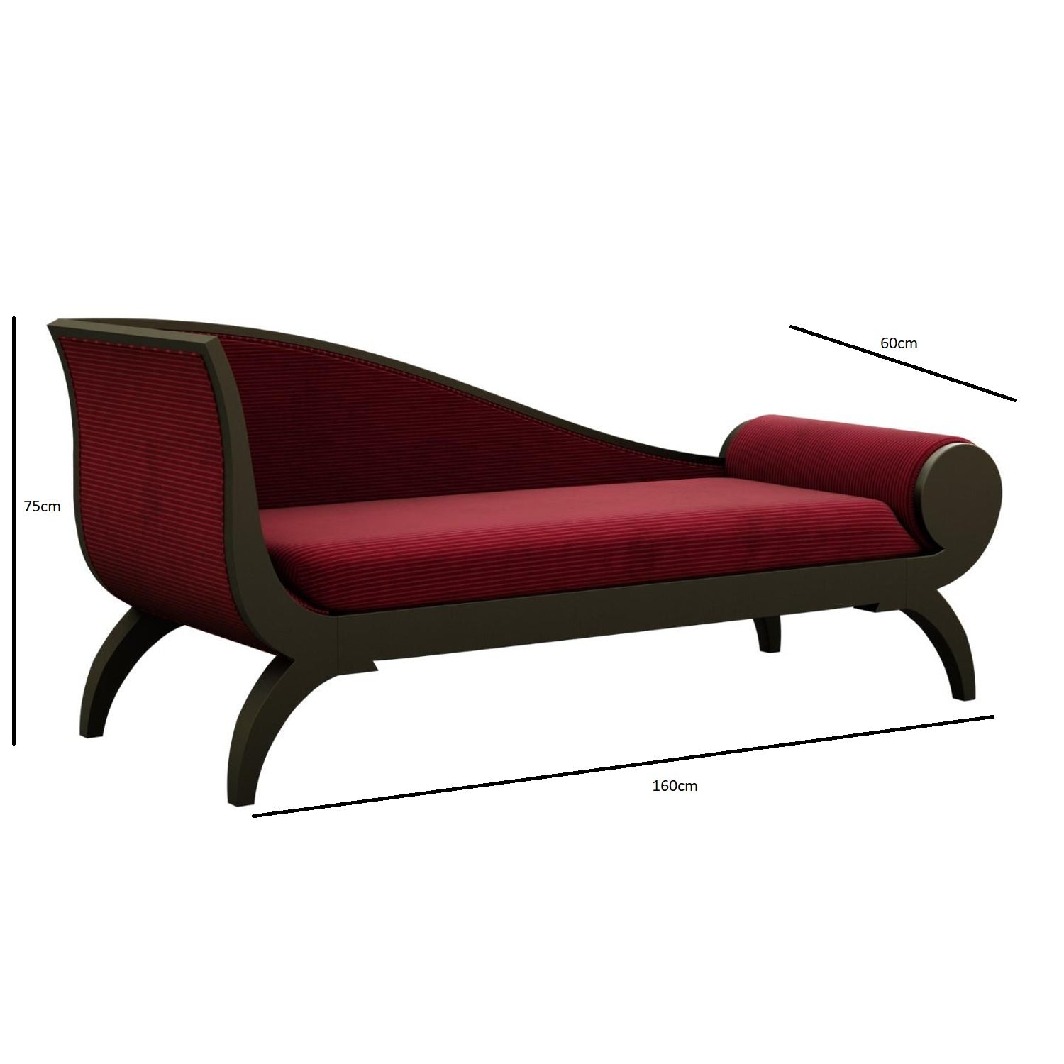 Paolina red dormeuse