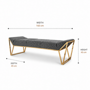 Velour Crown Bench