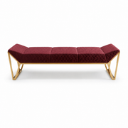 Velour Crown Bench